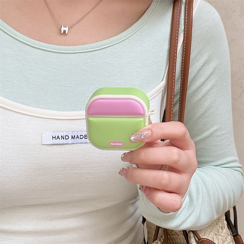 Color Block Apple AirPods / Pro Earphone Case Skin / Strap / Set