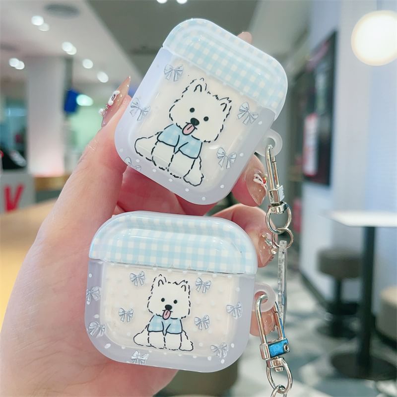 Dog Apple AirPods / Pro Earphone Case Skin with Charm