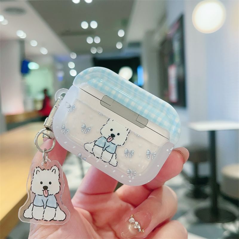 Dog Apple AirPods / Pro Earphone Case Skin with Charm