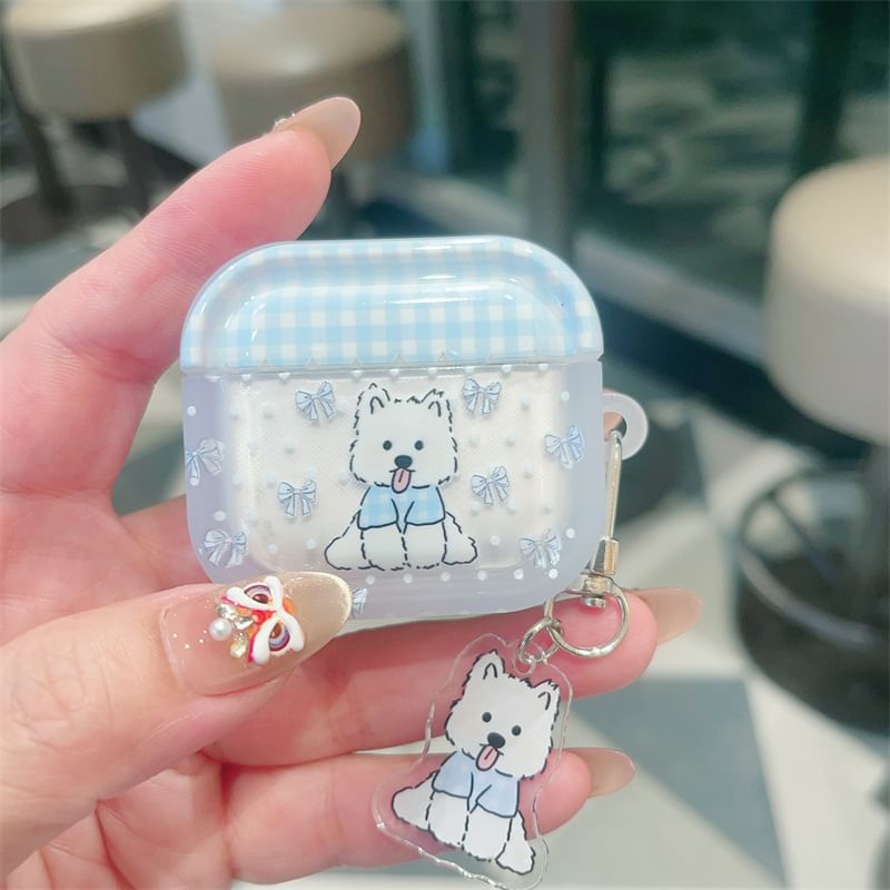 Dog Apple AirPods / Pro Earphone Case Skin with Charm