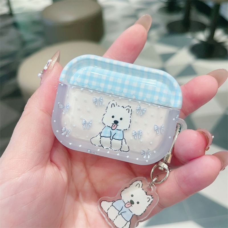 Dog Apple AirPods / Pro Earphone Case Skin with Charm