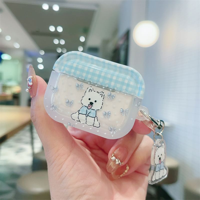 Dog Apple AirPods / Pro Earphone Case Skin with Charm