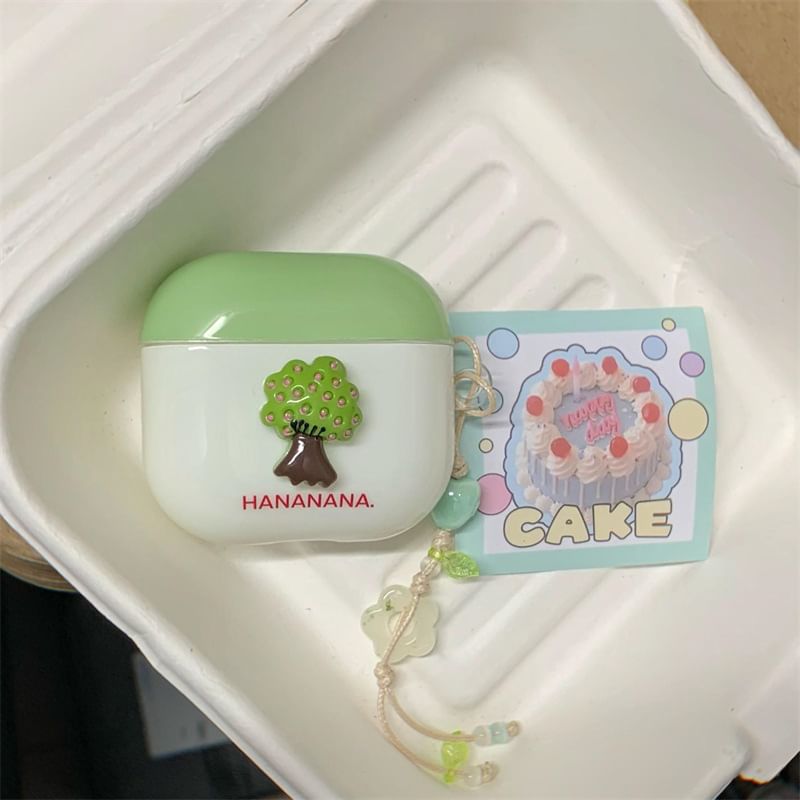 Tree Apple AirPods / Pro Earphone Case Skin with Charm