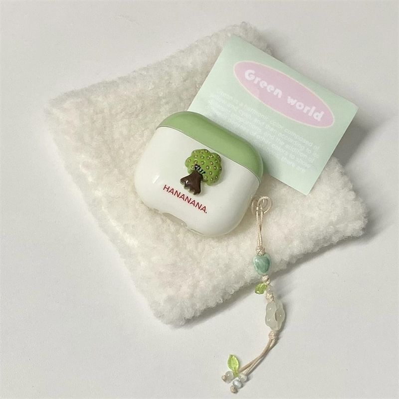 Tree Apple AirPods / Pro Earphone Case Skin with Charm