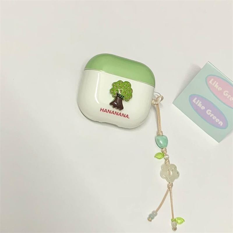 Tree Apple AirPods / Pro Earphone Case Skin with Charm