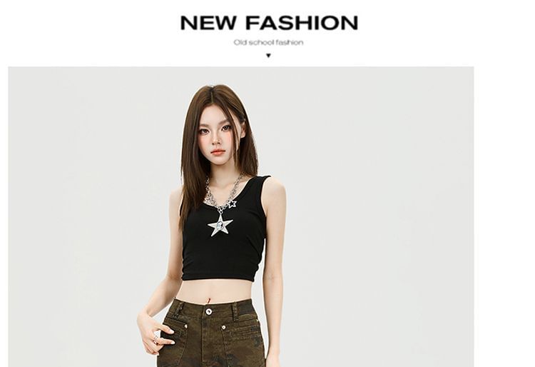 Mid Waist Camouflaged Flared Cargo Pants (Various Designs)