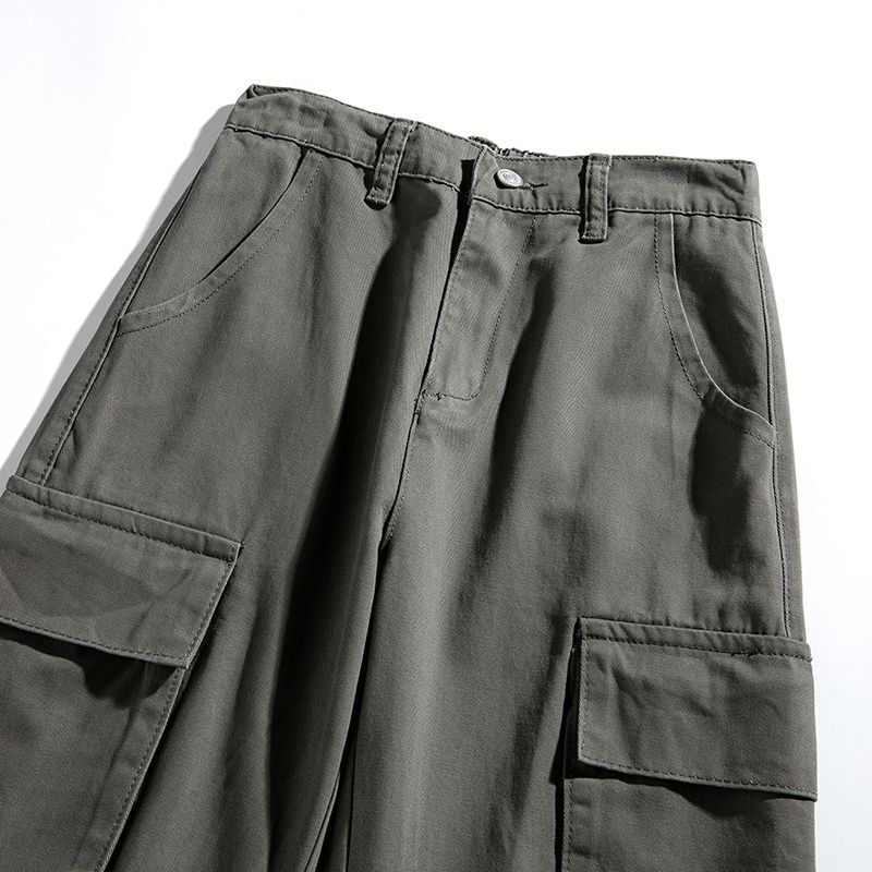 High Rise Wide Leg Cargo Pants