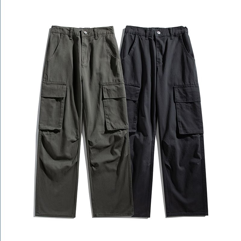 High Rise Wide Leg Cargo Pants