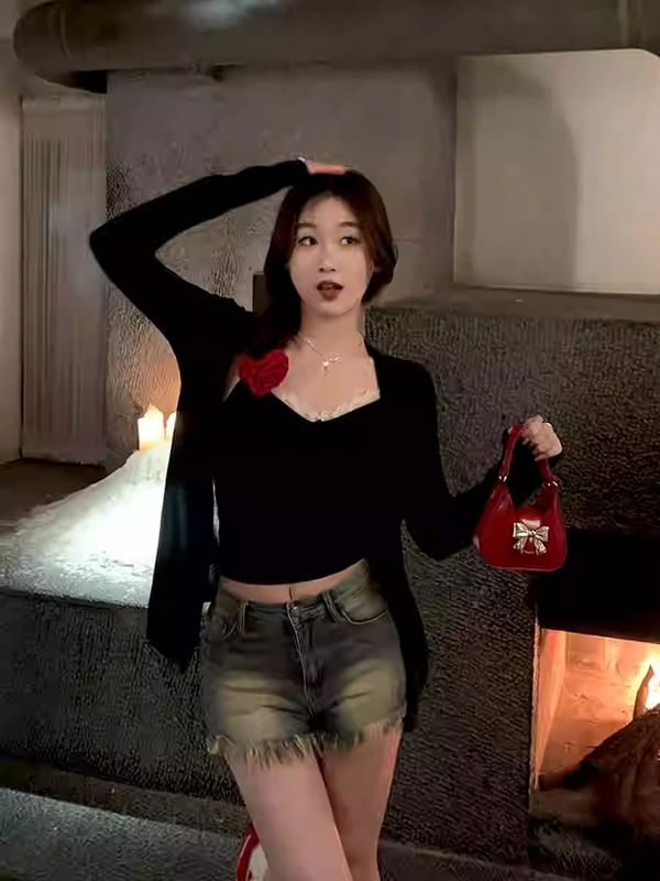 V-Neck Cardigan