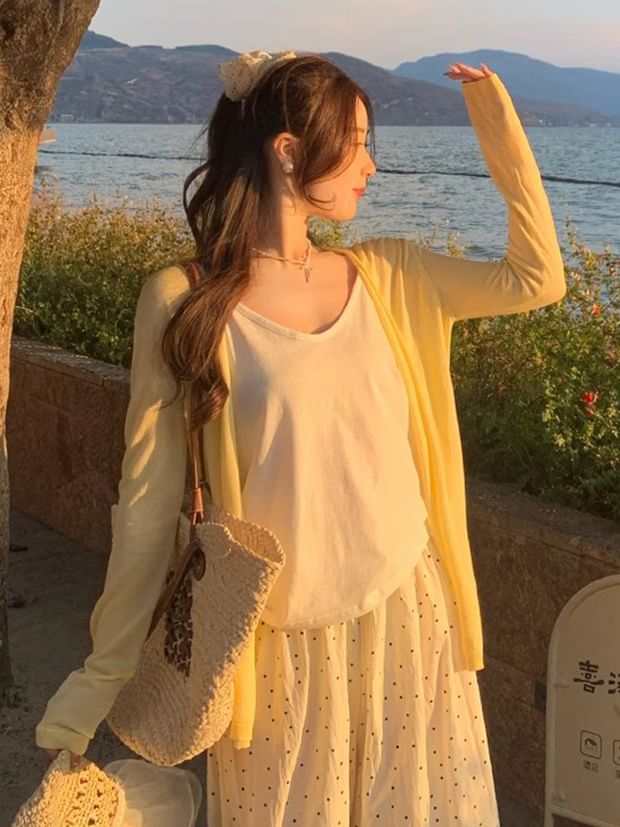 V-Neck Cardigan