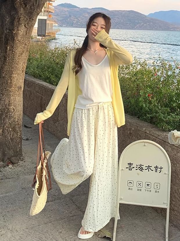 V-Neck Cardigan