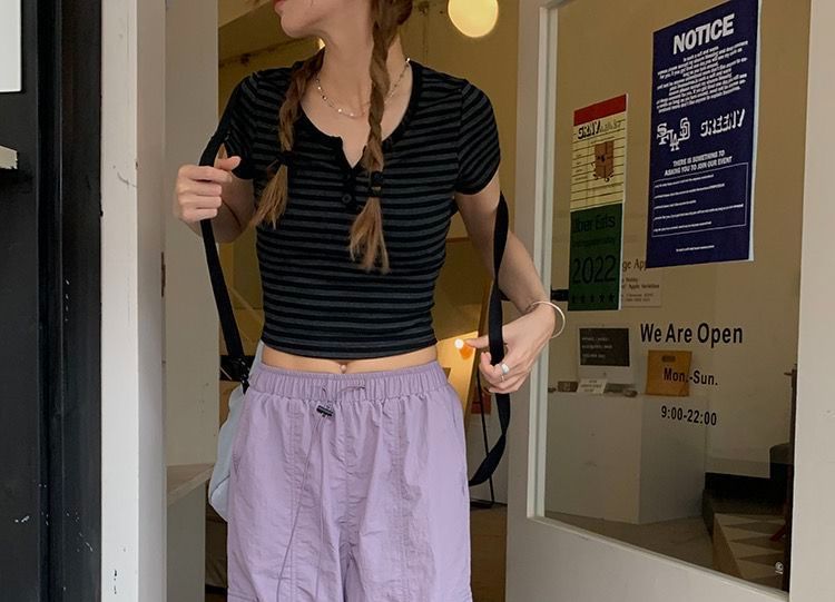 High Waist Plain Wide Leg Cargo Pants