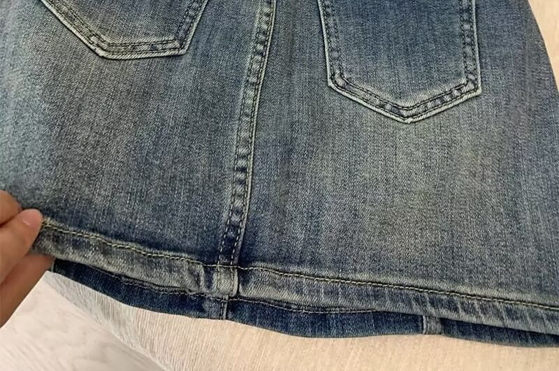 Classic Denim A-Line Mini Skirt