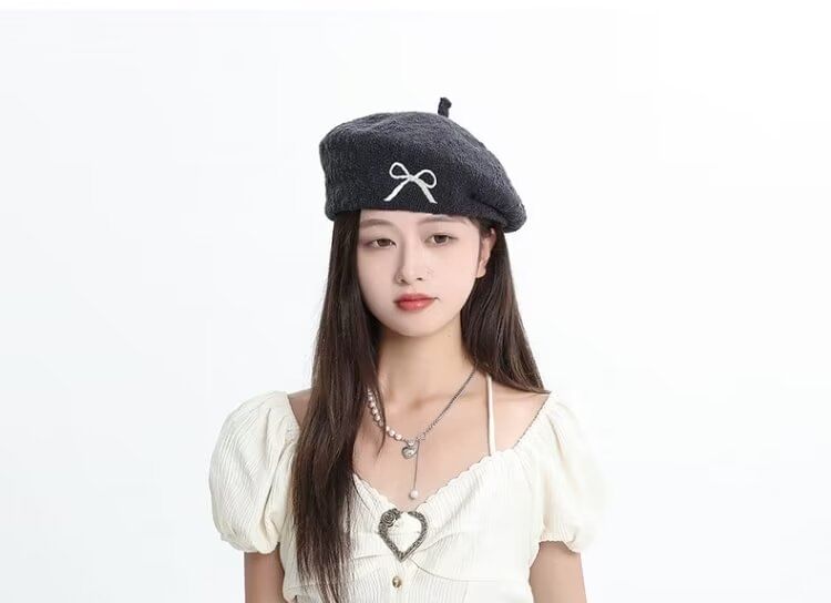Pleated Denim Mini Skirt with High Waist