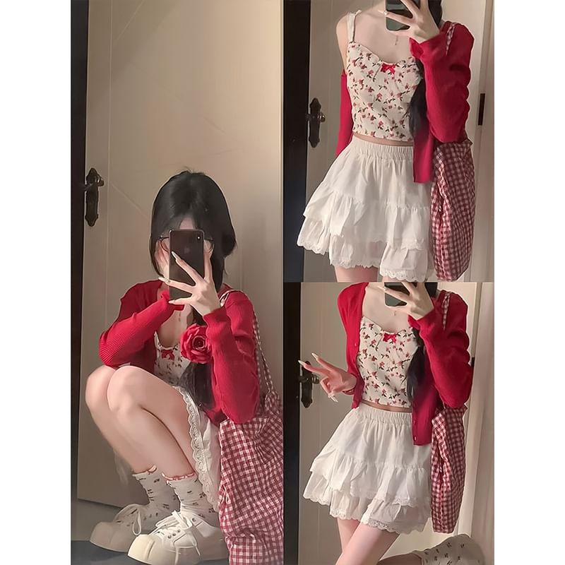 Simple High-Rise Mini Skirt in Solid Color