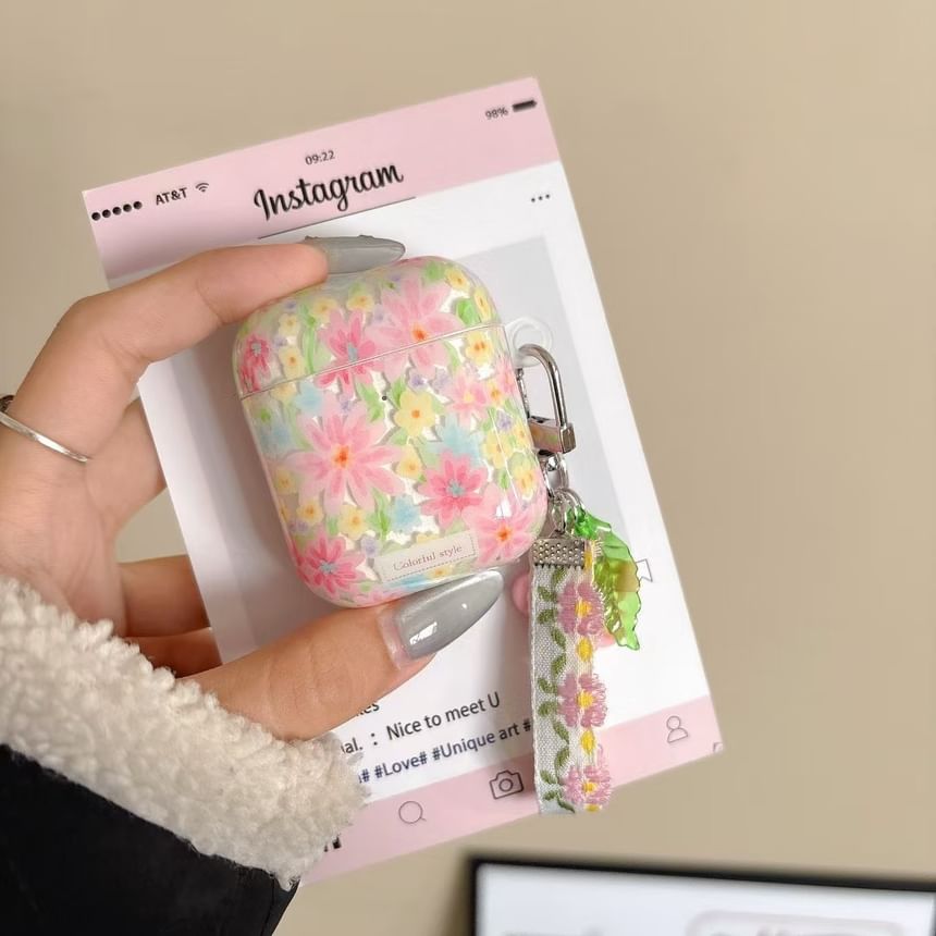 Floral Apple AirPods / Pro Earphone Case Skin