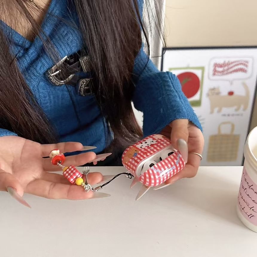 Dog Plaid Apple AirPods / Pro Earphone Case Skin