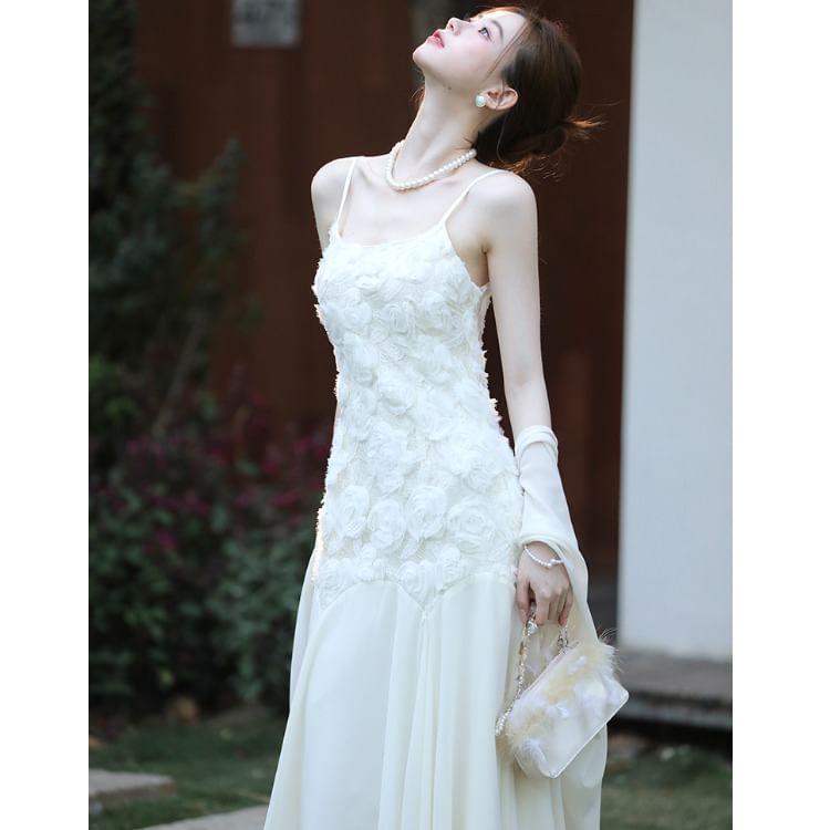 Lace Maxi Dress and Cardigan Set