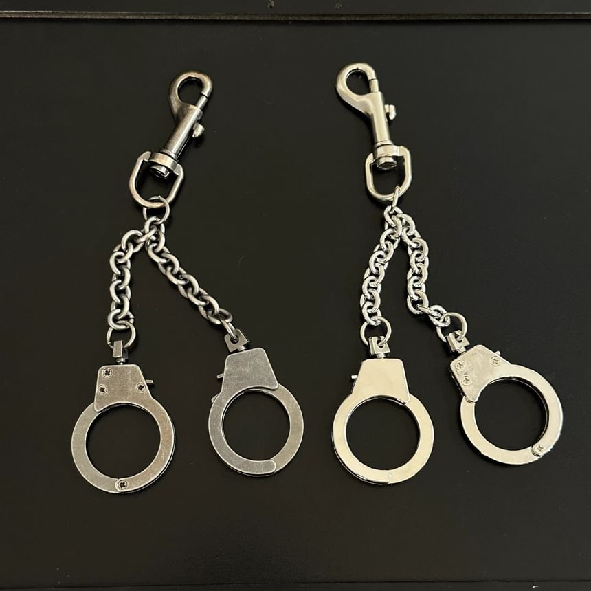 Metal Handcuff Keychain