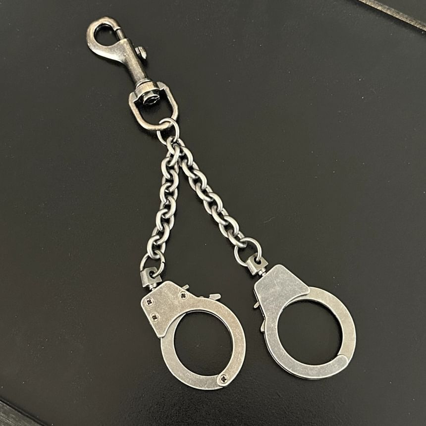 Metal Handcuff Keychain