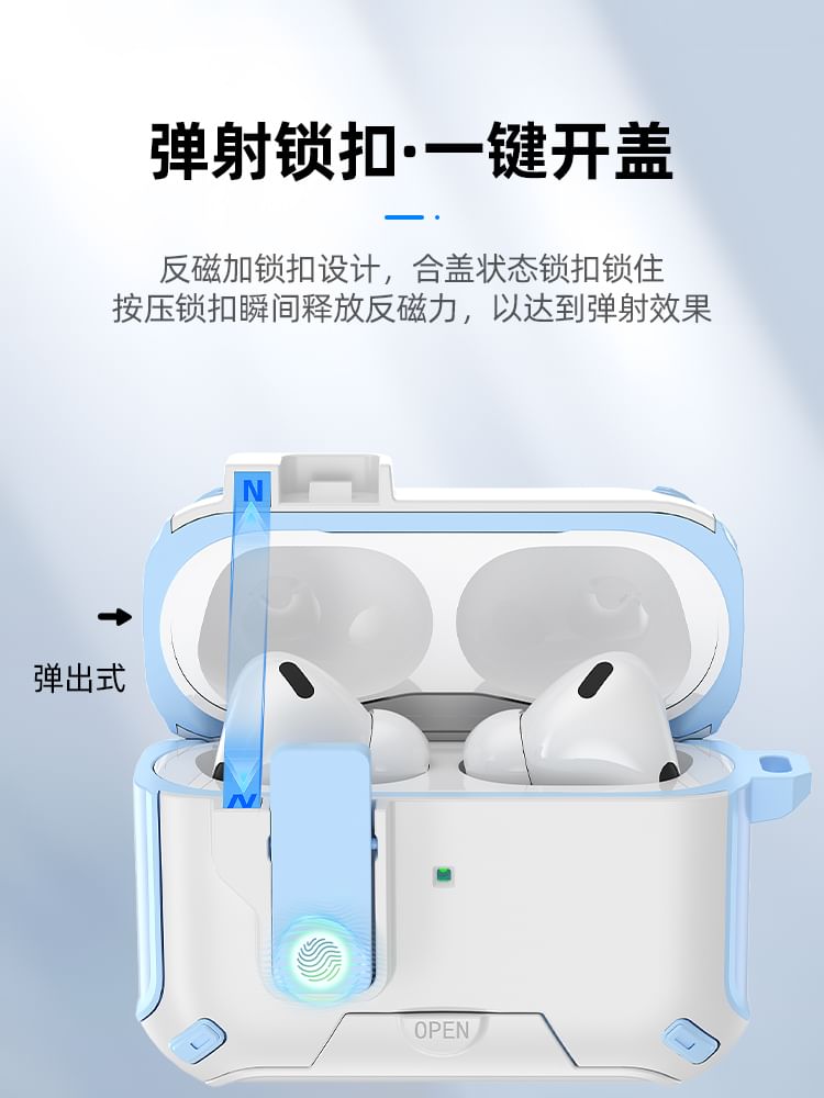 Utility Color Block Magnetic (Compatible with MagSafe) Apple AirPods / Pro Earphone Case Skin