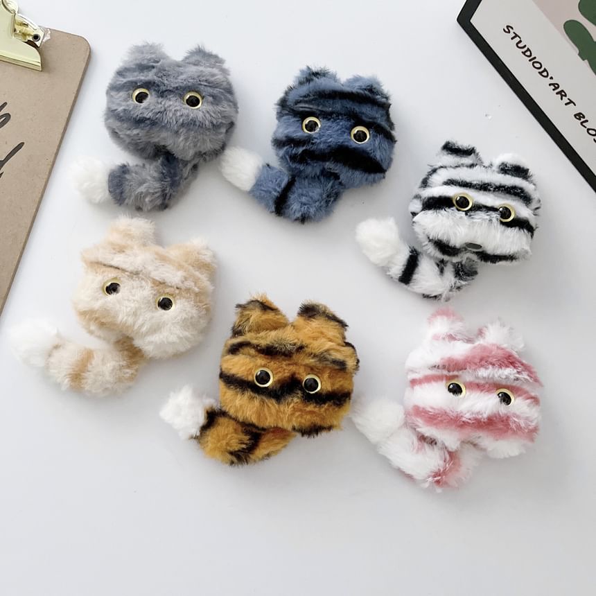 Fluffy Cartoon Tiger AirPods Earphone Case Protection Cover