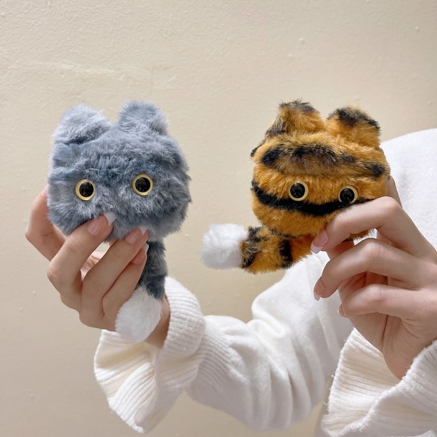 Fluffy Cartoon Tiger AirPods Earphone Case Protection Cover