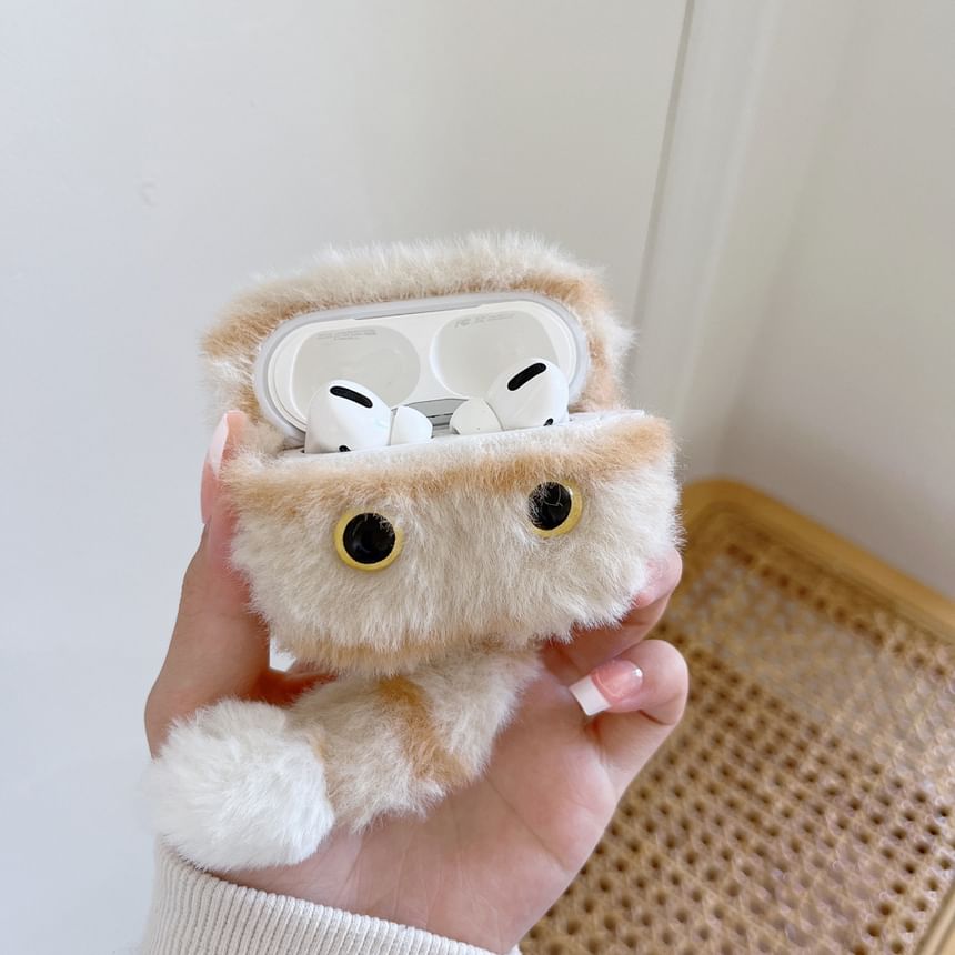 Fluffy Cartoon Tiger AirPods Earphone Case Protection Cover