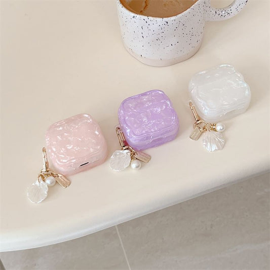 Set: Iridescent AirPods / Pro Earphone Case Skin + Shell Charm