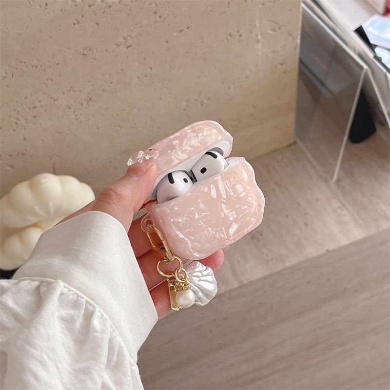 Set: Iridescent AirPods / Pro Earphone Case Skin + Shell Charm