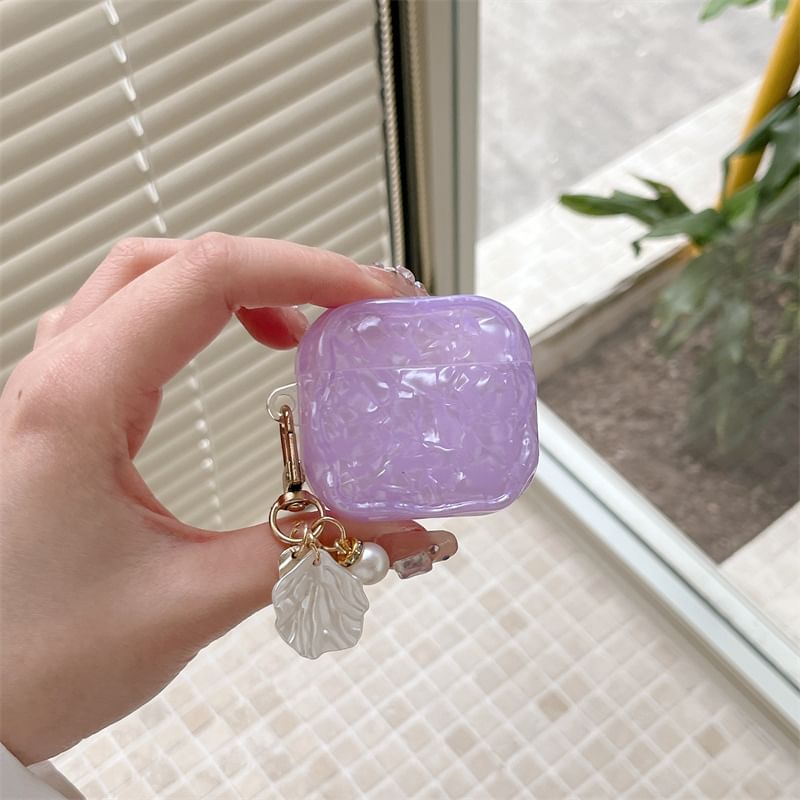 Set: Iridescent AirPods / Pro Earphone Case Skin + Shell Charm