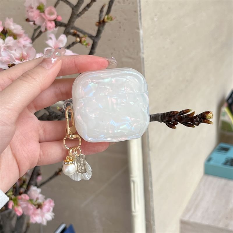 Set: Iridescent AirPods / Pro Earphone Case Skin + Shell Charm
