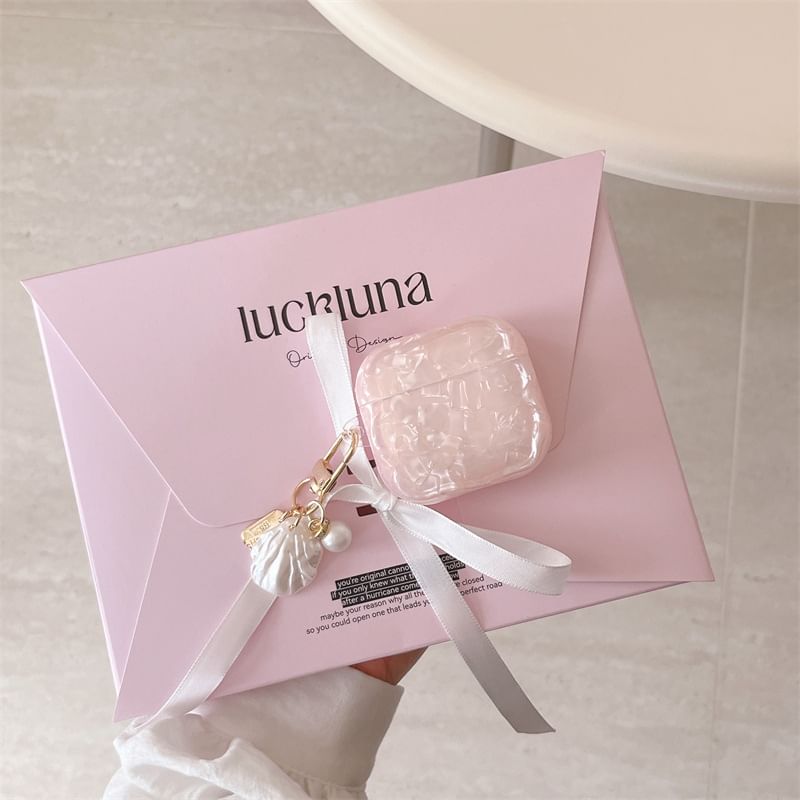 Set: Iridescent AirPods / Pro Earphone Case Skin + Shell Charm