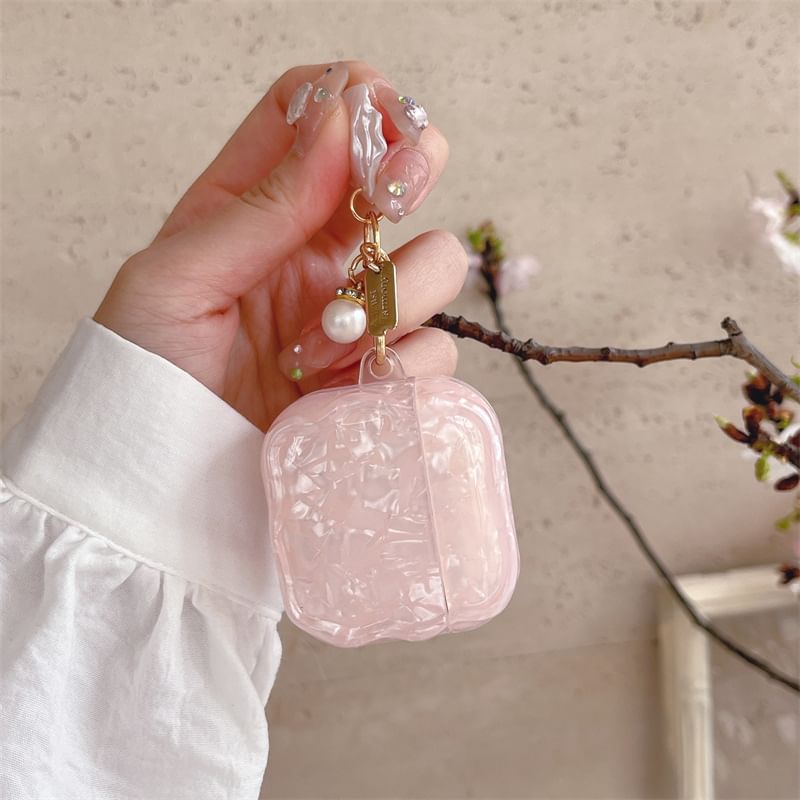 Set: Iridescent AirPods / Pro Earphone Case Skin + Shell Charm