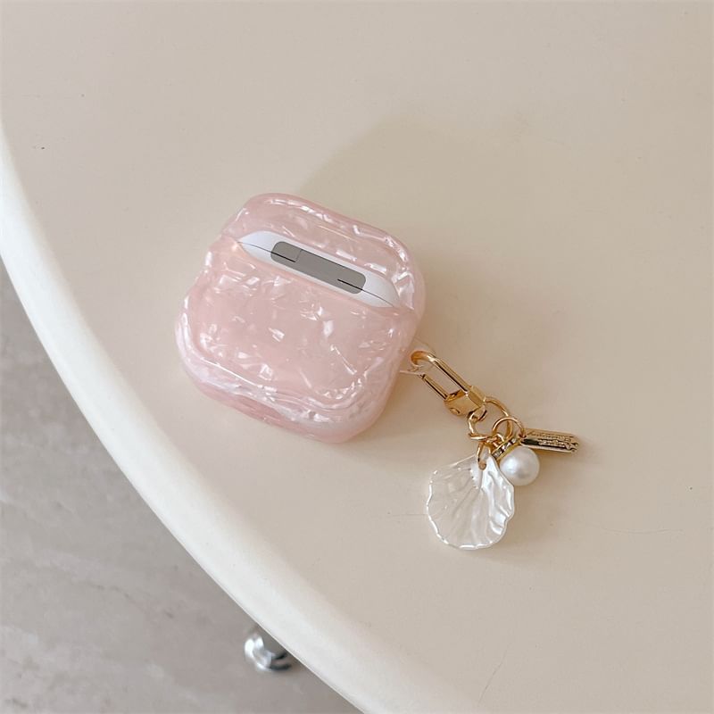 Set: Iridescent AirPods / Pro Earphone Case Skin + Shell Charm