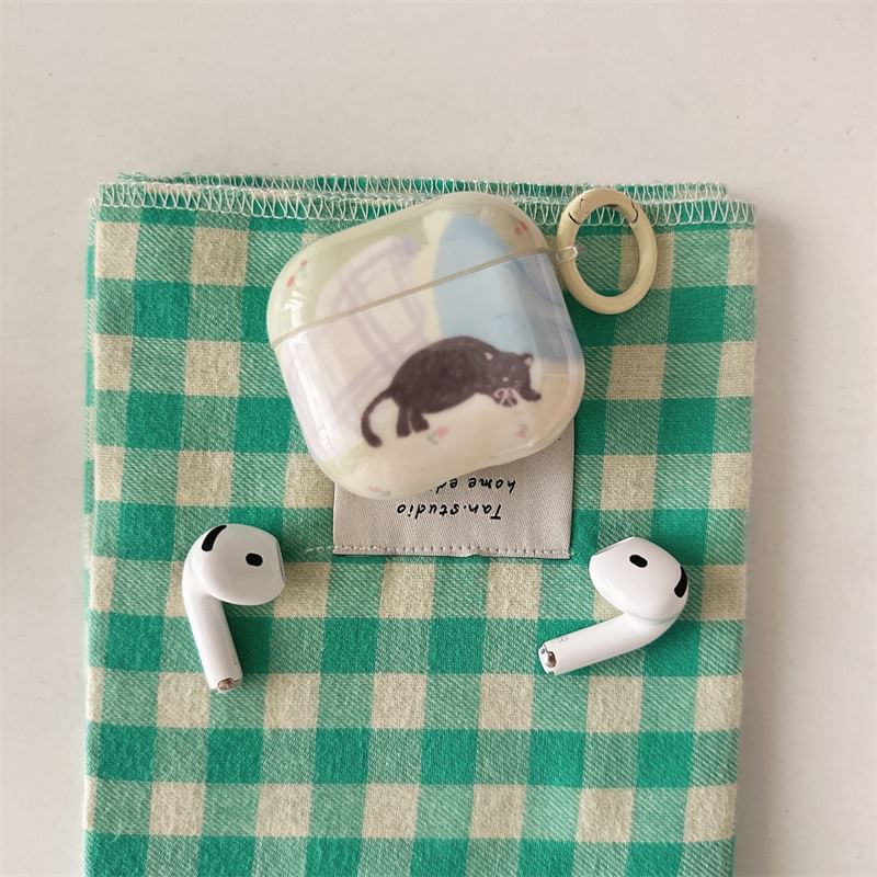 Cat Print AirPods / Pro Earphone Case Skin