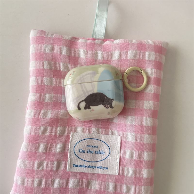 Cat Print AirPods / Pro Earphone Case Skin