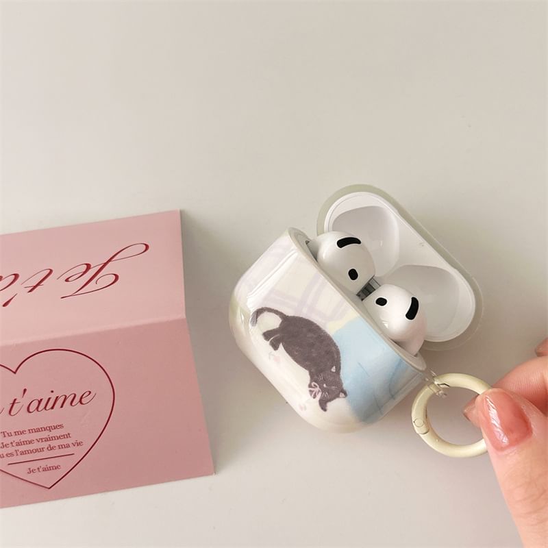 Cat Print AirPods / Pro Earphone Case Skin