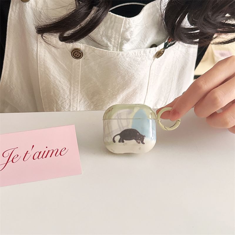 Cat Print AirPods / Pro Earphone Case Skin