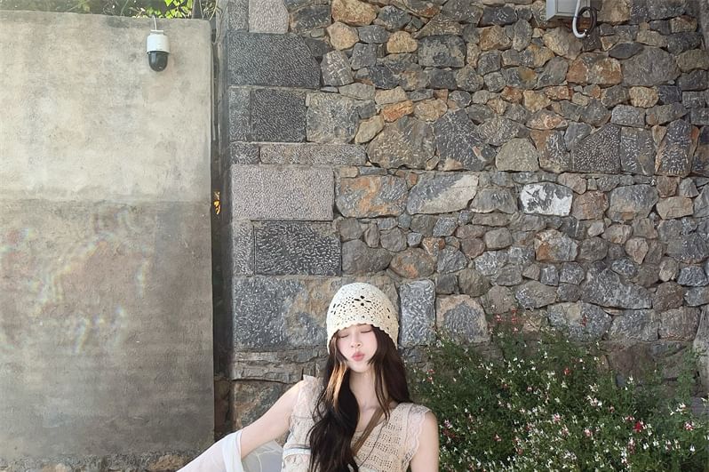 High Waist Lace Maxi A Line Skirt Tank Top Jacket