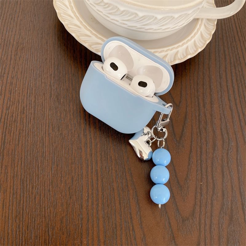 AirPods Heart Pro Skin / Apple Bead with Earphone Case Plain Charm