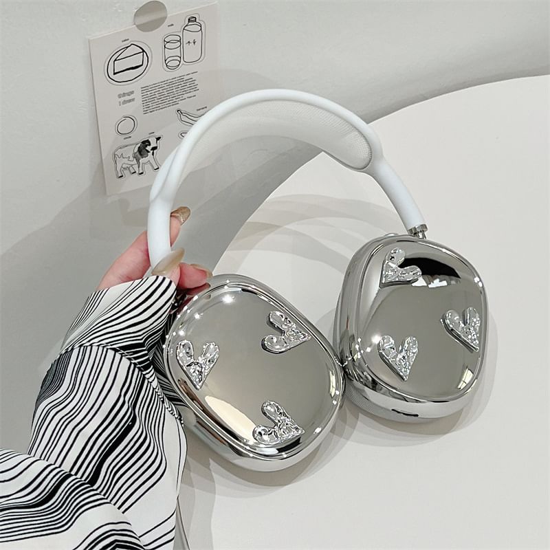 Heart Mirrored Apple AirPods Max Headphone Case Skin