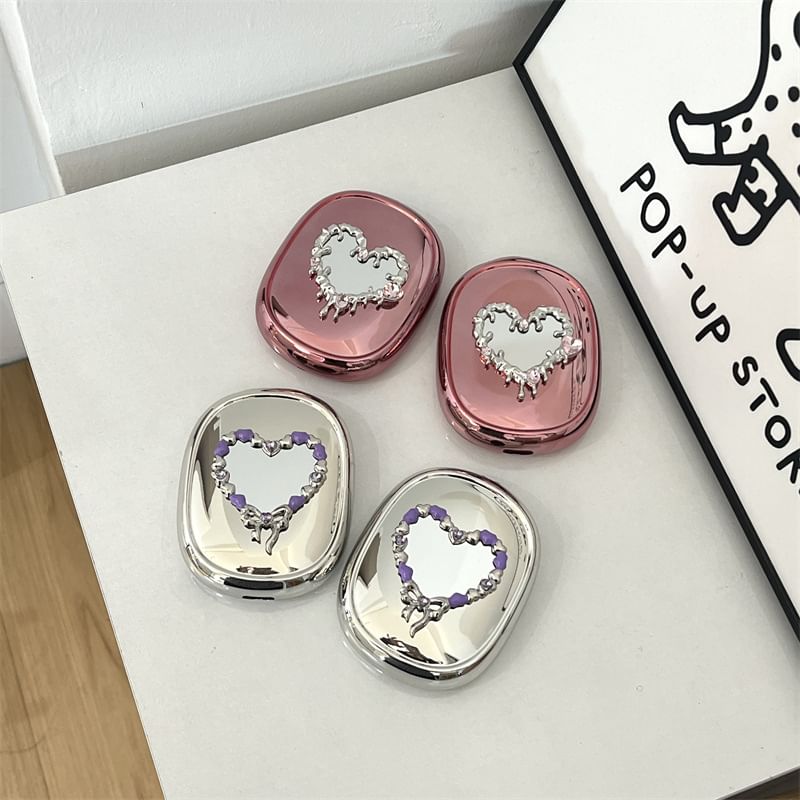 Heart Mirrored Apple AirPods Max Headphone Case Skin