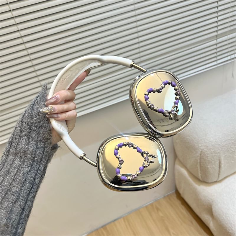Heart Mirrored Apple AirPods Max Headphone Case Skin