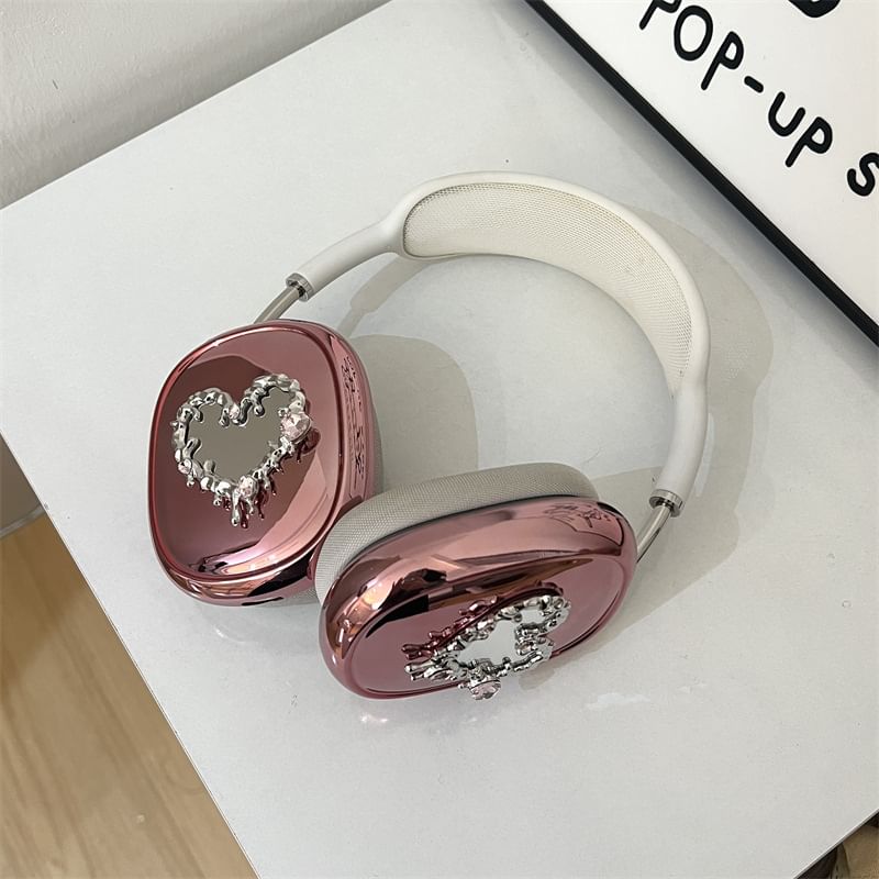 Heart Mirrored Apple AirPods Max Headphone Case Skin