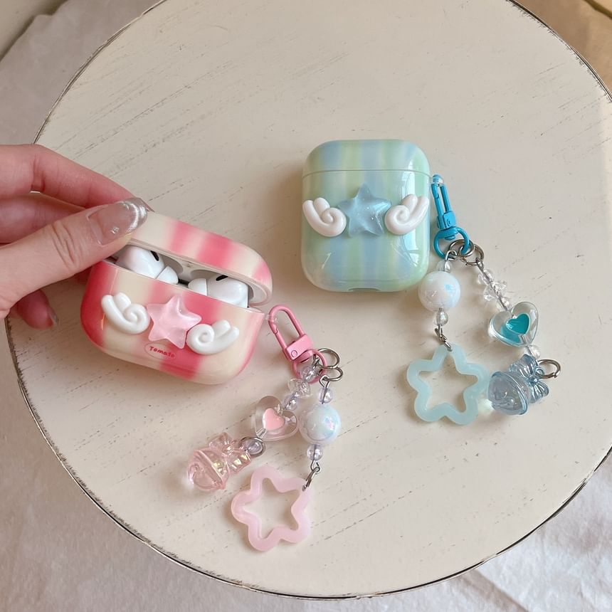 Flying Star Apple AirPods / Pro Earphone Case Skin with Charm