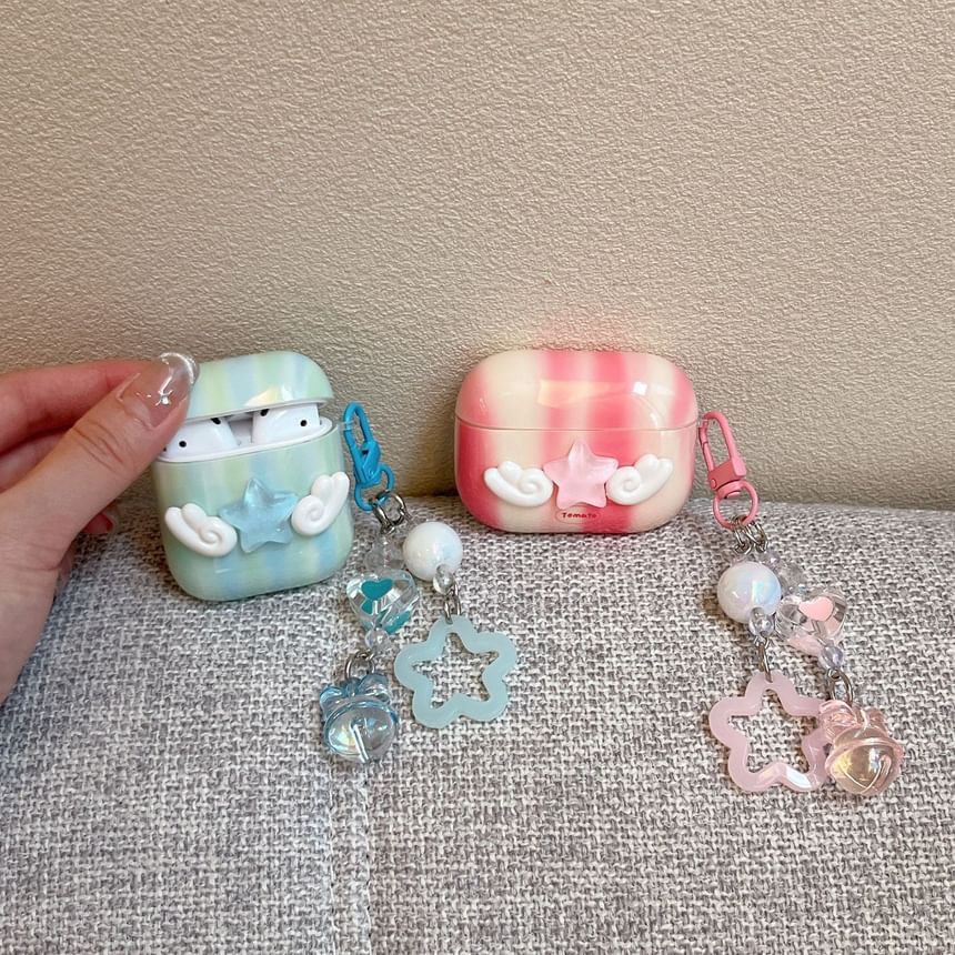 Flying Star Apple AirPods / Pro Earphone Case Skin with Charm