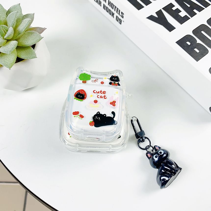 Strawberry Cat Apple AirPods / Pro Earphone Case Skin