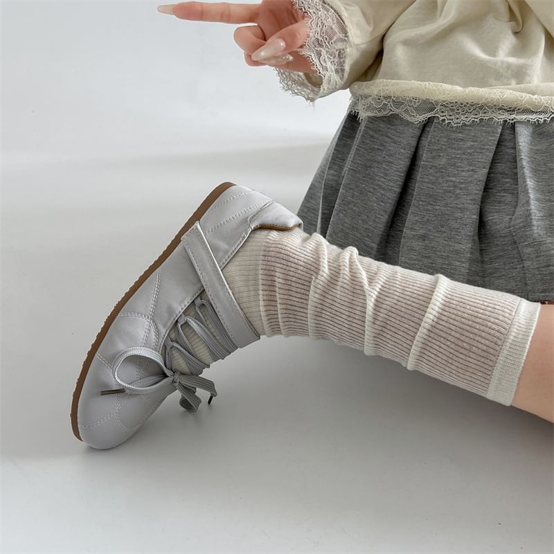 Lace-Up Adhesive Strap Flats