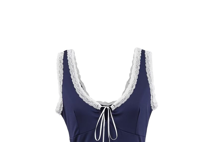 Lace Trim V-Neck Tank Top